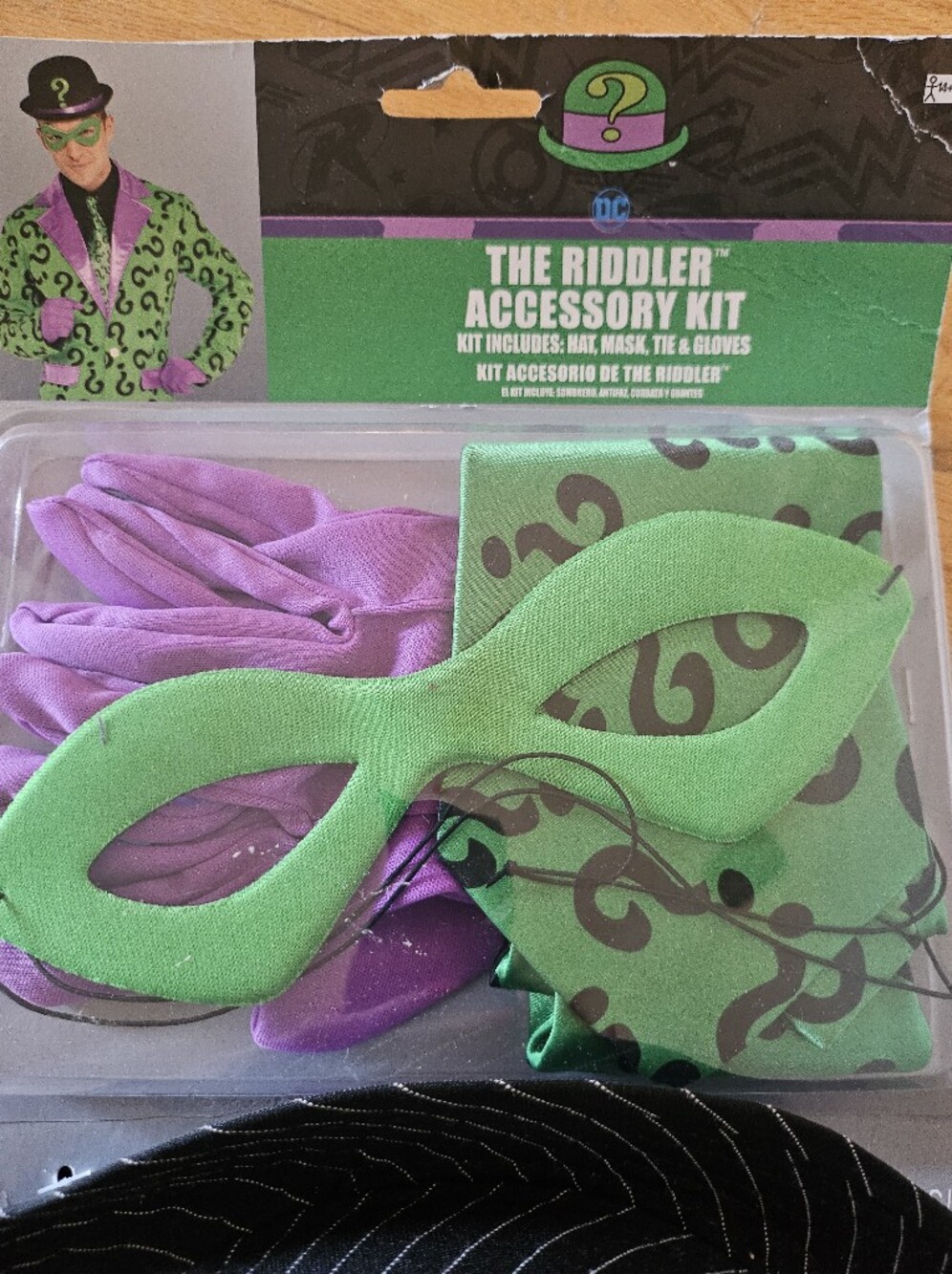 The Riddler Accessory Kit & Cane Set - Green and Purple Riddler Costume Props - Picture 2 of 16